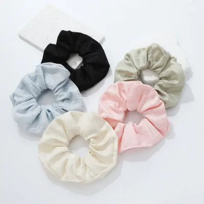 Scrunchies Textura Flores X12