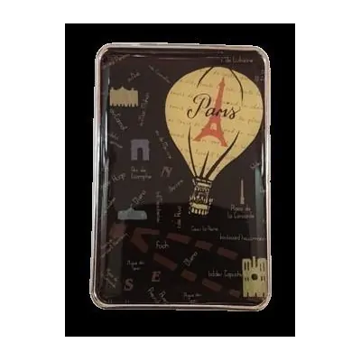 Espejo Silicona Rectangular Eiffel Globo Aerostatico