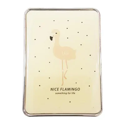 Espejo Silicona Rectangular Flamingo Puntitos