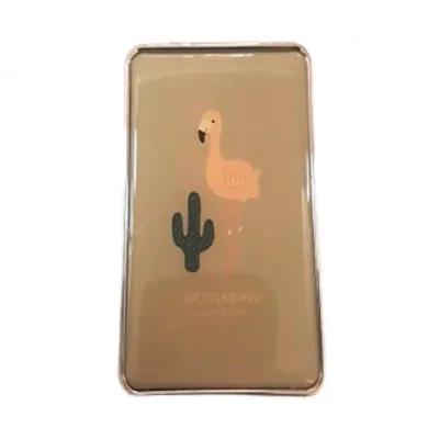 Espejo Silicona Rectangular Flamingo Cactus Oliva