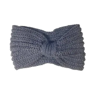 Vincha Turbante Tejido Negro