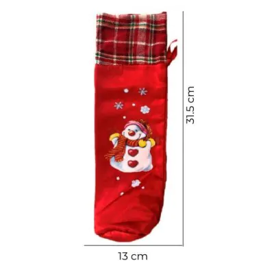 Funda Botella Navidad Cuadrille /3 X6
