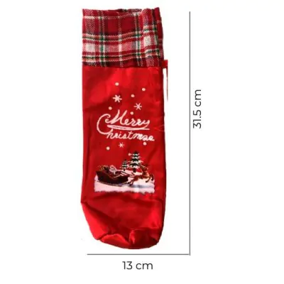 Funda Botella Navidad Cuadrille /4 X6