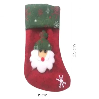 Medias Navidad Chica 18cm /10 X6