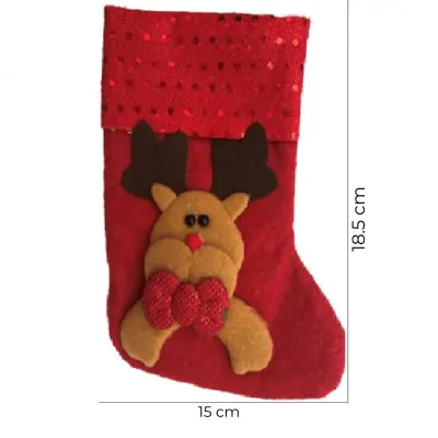 Medias Navidad Chica 18cm /6 X6