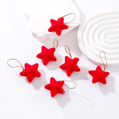 Colgante Navidad Gamuzado Estrella X6