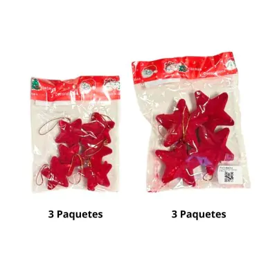 Colgante Navidad Gamuzado Estrella X6
