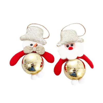 Colgante Navidad 13cm Disco Dorado X12