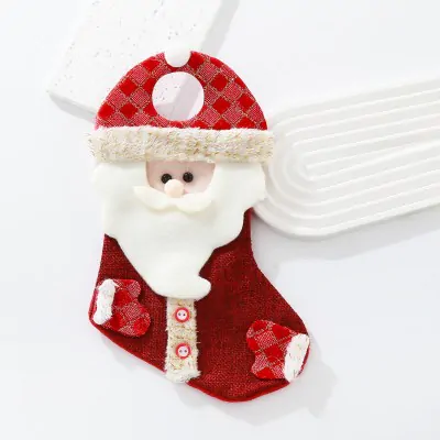Medias Navidad Mediana 23cm Rojo Variante A X6