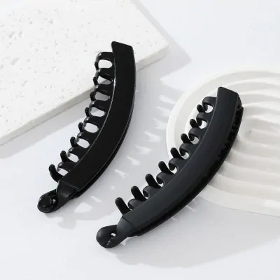 Broche Banana Negro X12