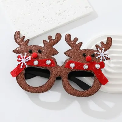 Lentes Navidad Doble Reno Marron X6