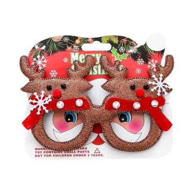 Lentes Navidad Doble Reno Marron X6