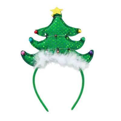 Vincha Navidad Arbol Pelo D11 X6