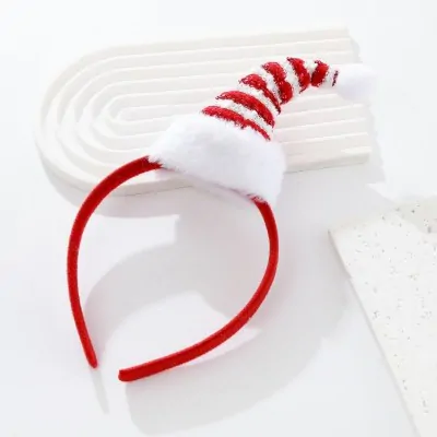 Vincha Navidad Gorro Rayado Caramelo X6