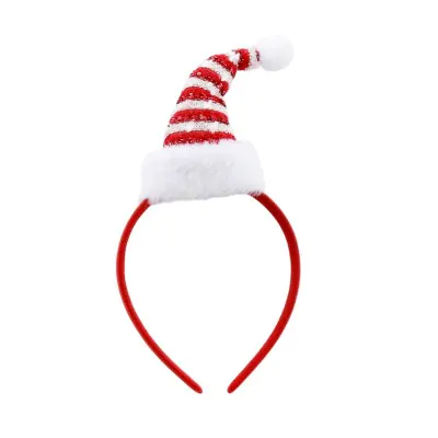 Vincha Navidad Gorro Rayado Caramelo X6
