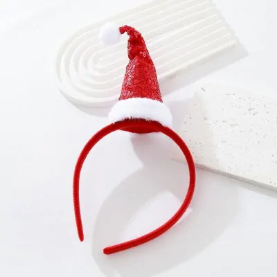 Vincha Navidad Gorro Lentejuela X6