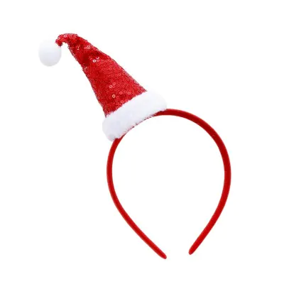 Vincha Navidad Gorro Lentejuela X6