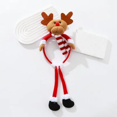 Vincha Navidad Piernas Colgantes Reno X6