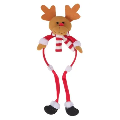Vincha Navidad Piernas Colgantes Reno X6