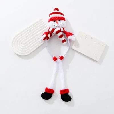 Vincha Navidad Piernas Colgantes Snowman X6