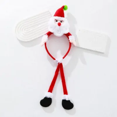 Vincha Navidad Piernas Colgantes Papa Noel X6