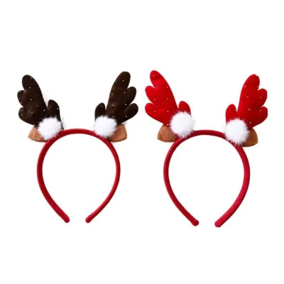 Vincha Navidad Reno Stras Pompon X6