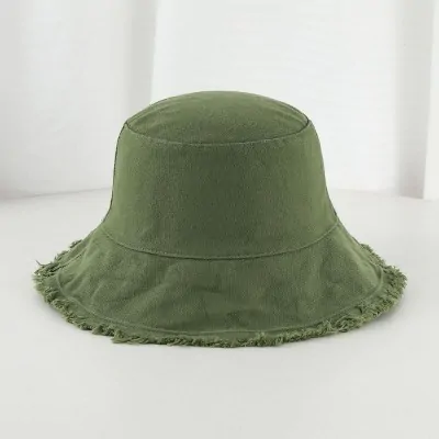Piluso Liso Con Fleco Verde Militar