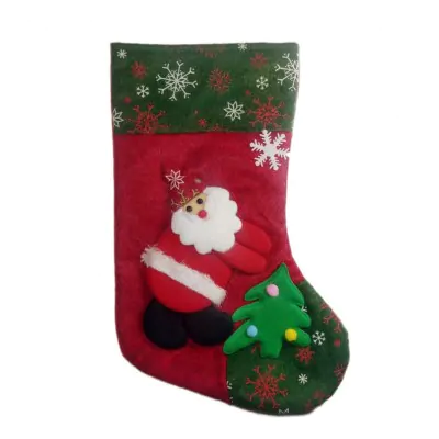 Medias Navidad Mediana 35cm - Papa Noel Arbolito
