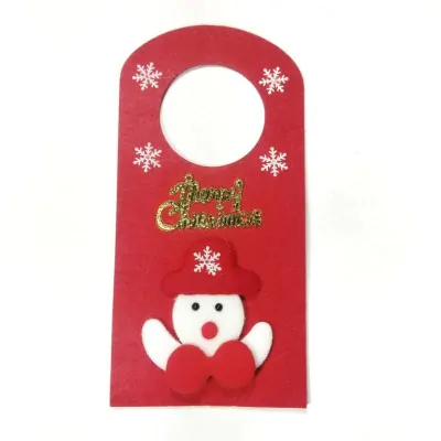 Colgante Puerta Navidad Muneco Nieve Abrazo X6