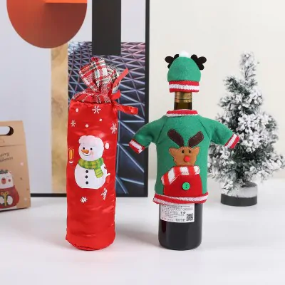 Funda Botella Navidad Bordada /1 X6