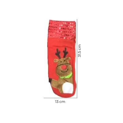 Funda Botella Navidad Bordada /2 X6