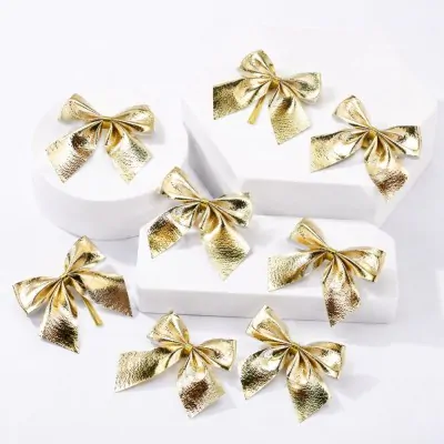 Colgante Navidad Mono Metalizado Dorado X6
