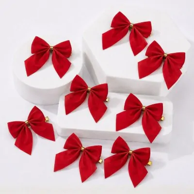 Colgante Navidad Mono Gamuzado Rojo X6