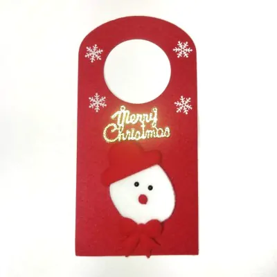 Colgante Puerta Navidad Muneco Nieve X6