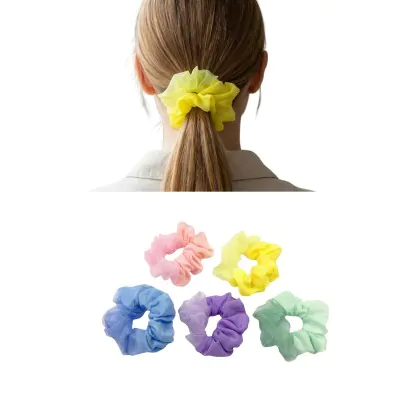Scrunchies Combinado Gasa Simple X12