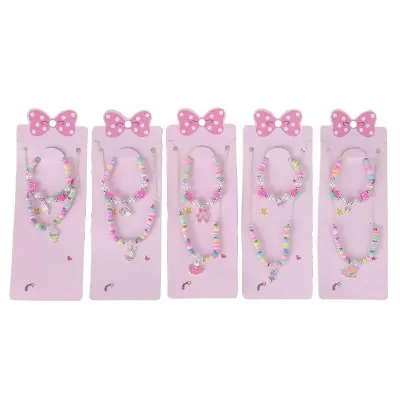 Set Infantil Collar Y Pulsera Canutillos Dije X6