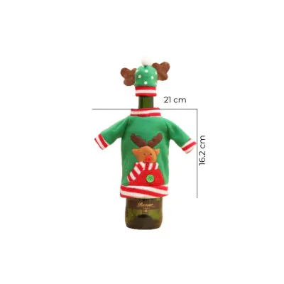 Funda Botella Navidad Vestimenta /1 X6