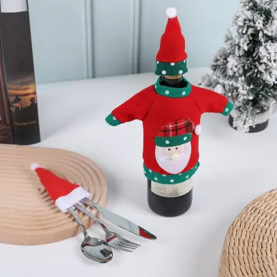 Funda Botella Navidad Vestimenta /3 X6
