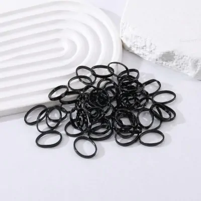 Gomita Silicona Chica Grande Negro X5