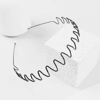 Vincha Metal Zig Zag X12