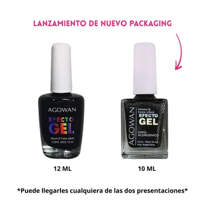 Esmalte Agowan Gel Perlado 10ml E09 (e14) X2