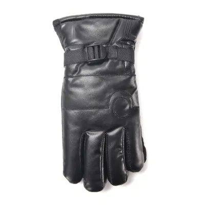 Guante Hombre Moto Cuerina Interior Piel