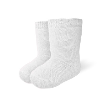 Medias Bebes 1/2 Cana Blanca Talle 00 Elemento X12