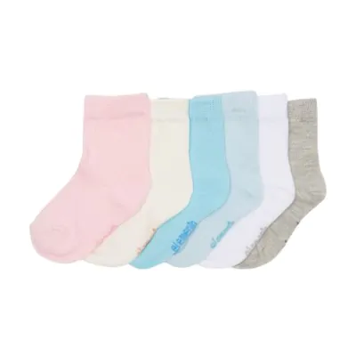 Medias Bebes 1/2 Cana Lisa Surtida Talle 0 Elemento X12