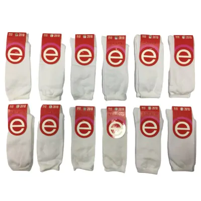 Medias 1/2 Cana Dama Blanca Elemento X12