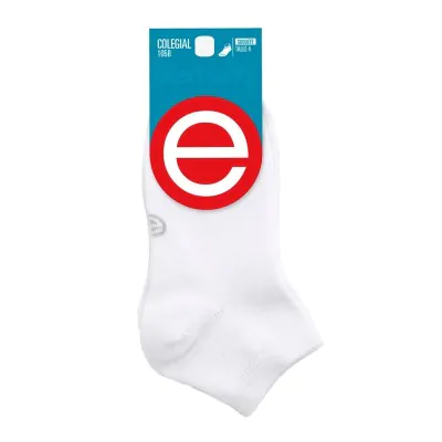 Medias Soquete Blanco Talle 5 Elemento X12