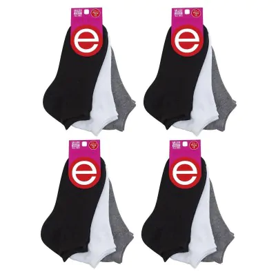 Medias Soquete Pack X3 Dama Surtido Liso Elemento X4