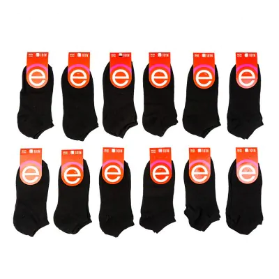Medias Soquete Dama Negra Elemento X12
