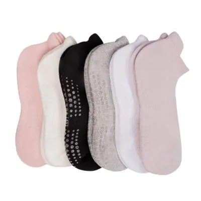 Medias Soquete Antideslizante Soft Dama Liso Surtido Talle Unico Elemento X12