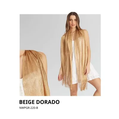 Chalina Lurex Brillosa Beige Dorado
